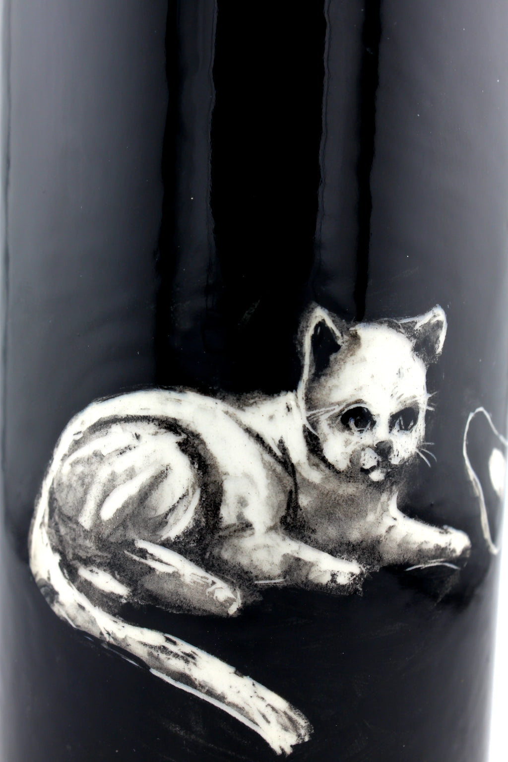 Boîte haute - " petite fille aux chats "