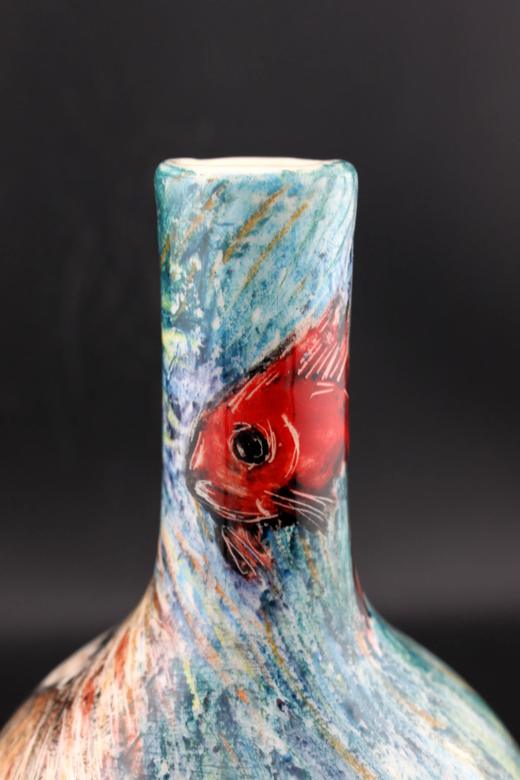 Soliflore "poisson-rouge"