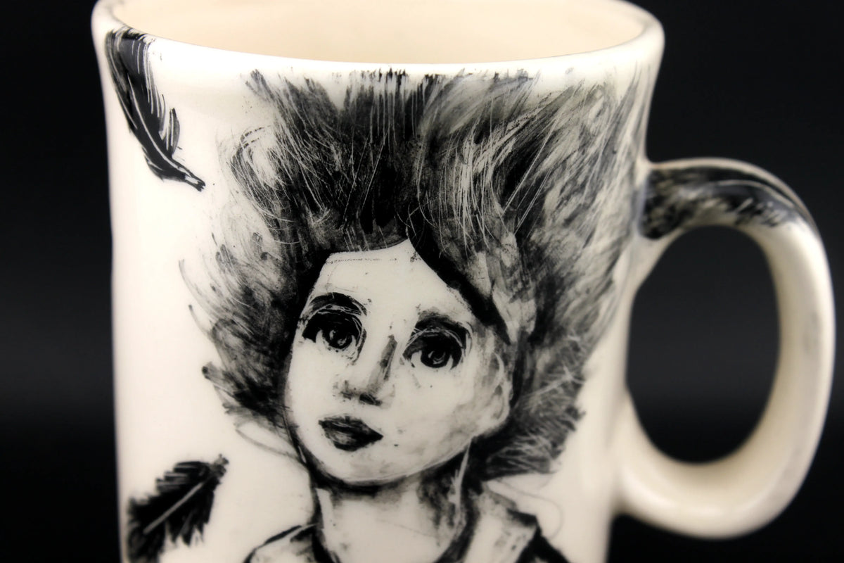 Mug "rêveuse à plumes"