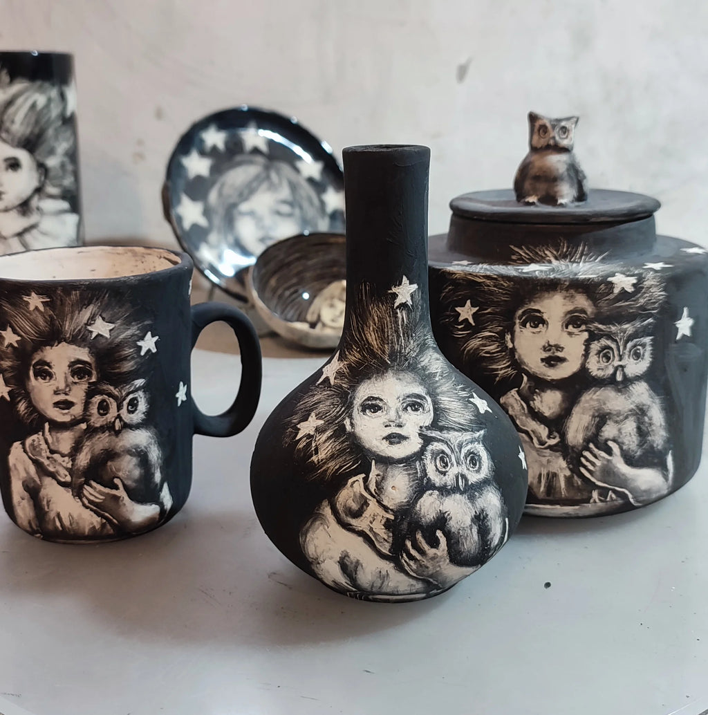 Atelier illustration sur céramique