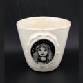 mini tasse portrait médaillon