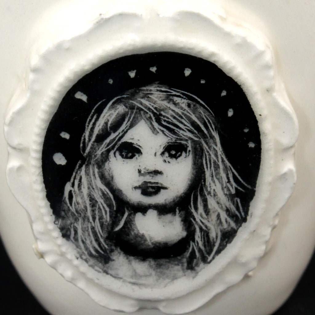 mini tasse portrait médaillon