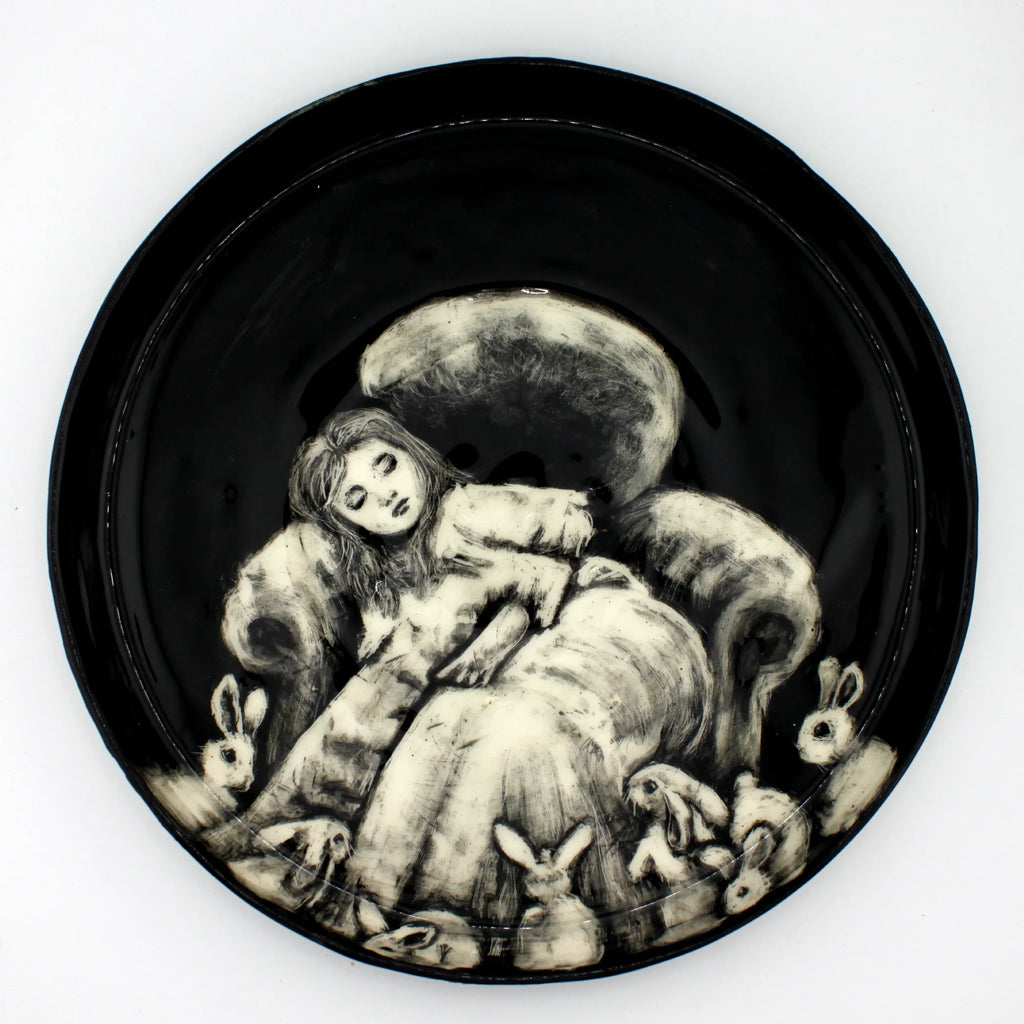 grande assiette "le pays des songes"