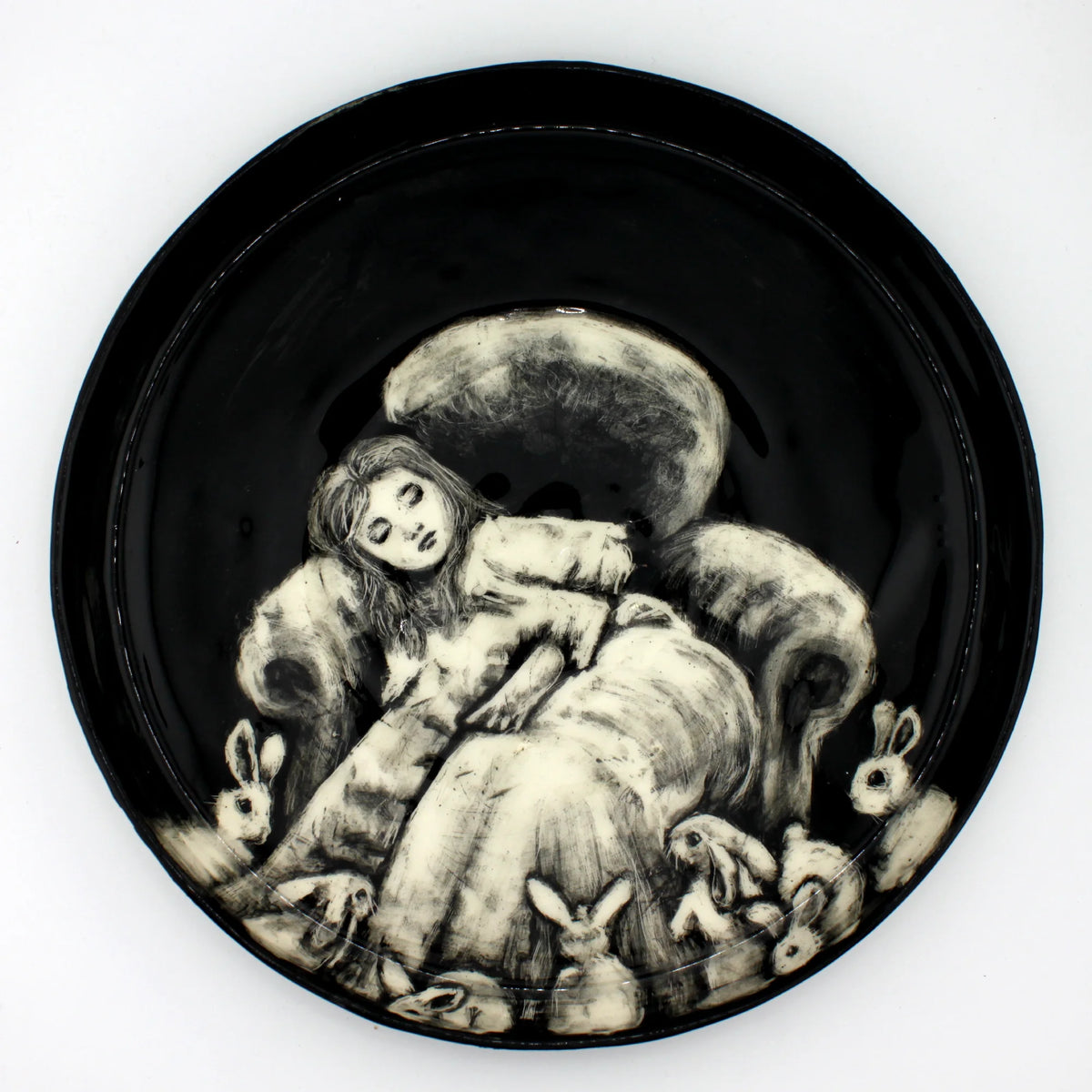 grande assiette "le pays des songes"