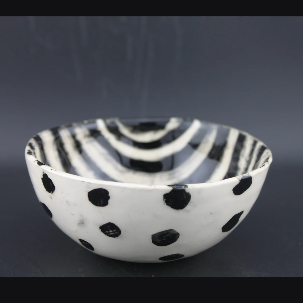 mini bol "rayure et pois"