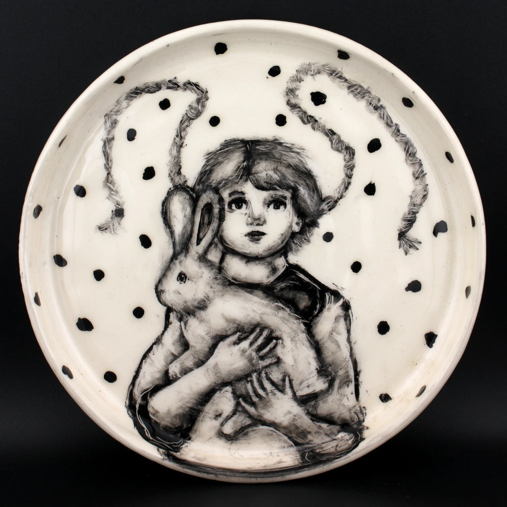 petite assiette "mon lapin"