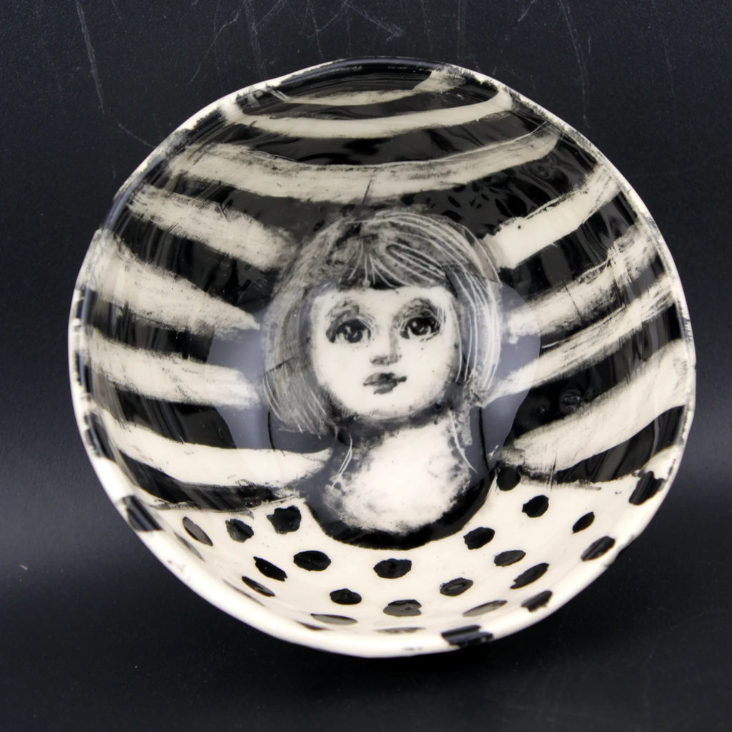 mini bol "rayure et pois"