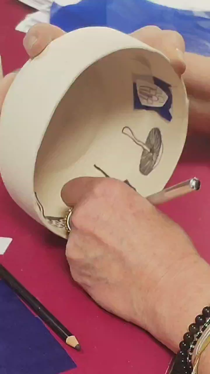 Atelier illustration sur céramique. Chez les Vilaines